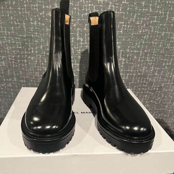 NIB Isabel Marant - Castay leather Chelsea boots Black - Picture 8 of 11